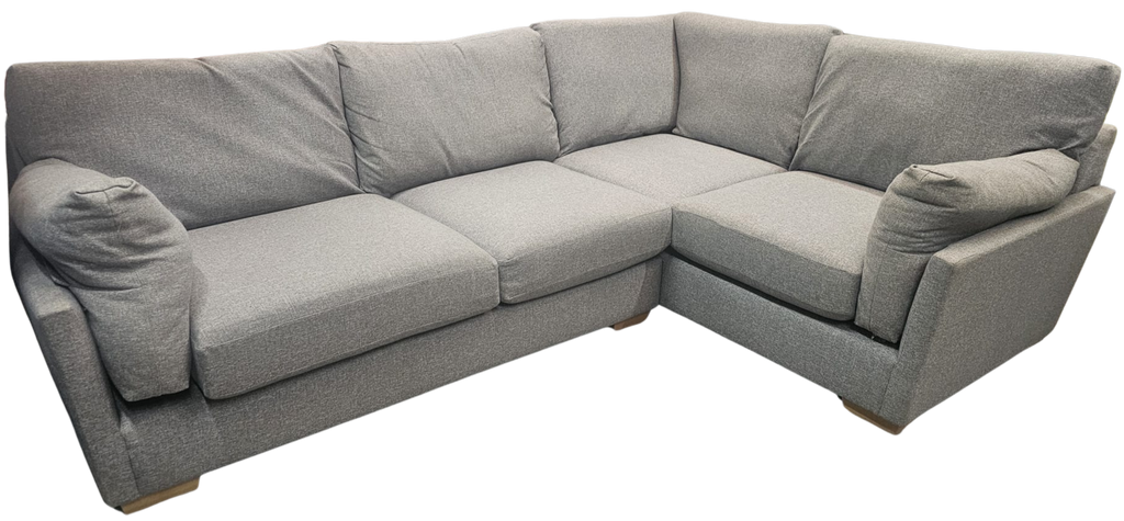 Mid Grey Tweedy Blend Next Delamere Corner Sofa