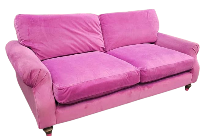 DFS Joules Cambridge 3-Seater Sofa – Magenta Pink Velvet