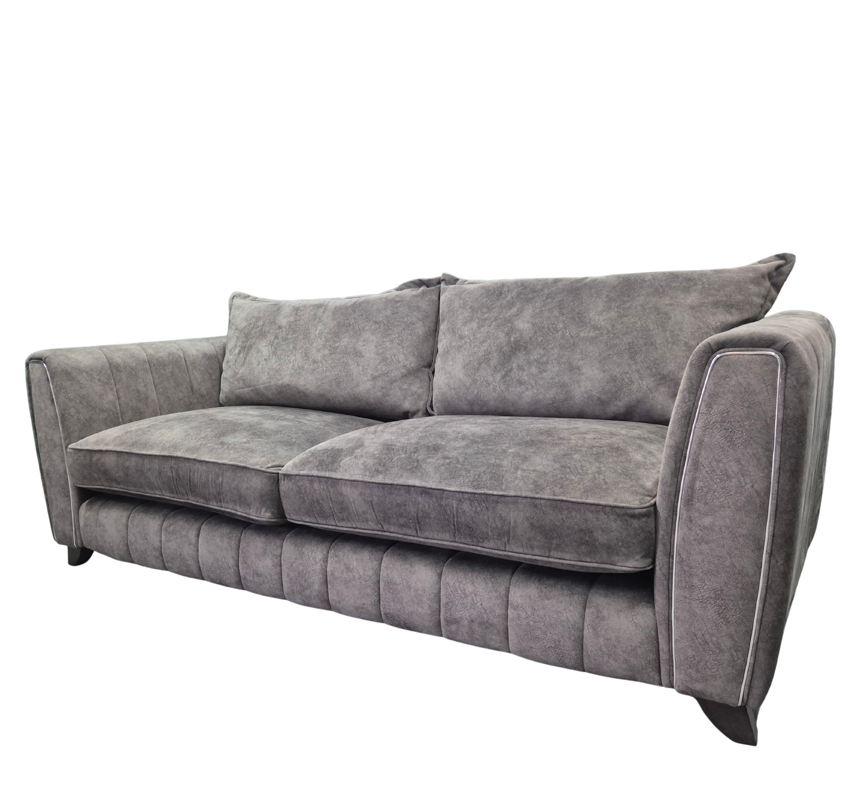 DFS Formal Back Charcoal Metallic Combination Cherished 4 Seater