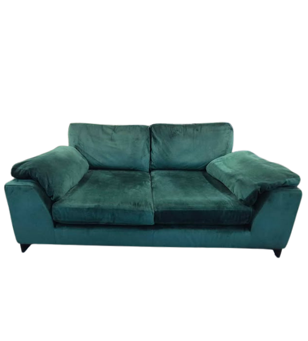 DFS Euphoria Sensual Velvet 2-Seater Sofa – Forest Green