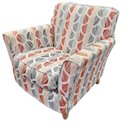 Designer Patterned Armchair/Accent Chair