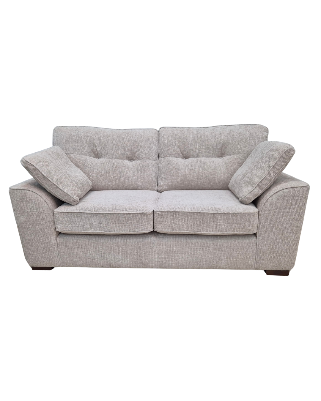 Next Stamford Chunky Chenille Buttoned Back Oyster 2 Seater