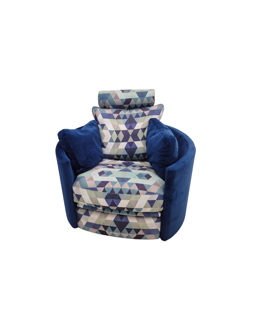 Cookes Navy Velvet Moon Armchair