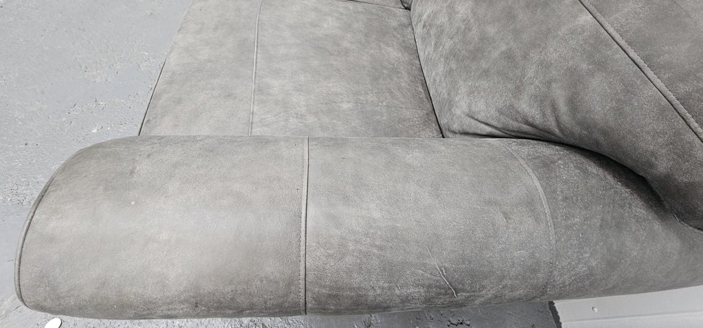 Grey Distressed Leather Next Michigan 2 Seater.
