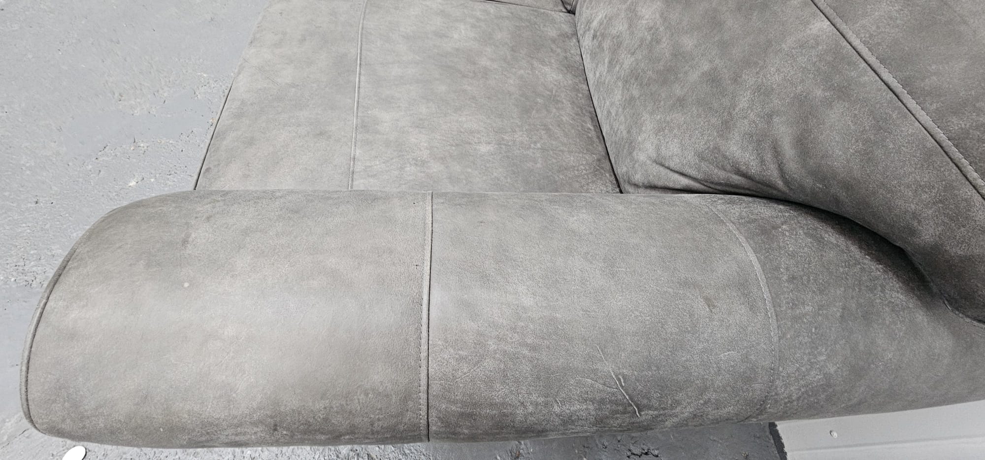 Grey Distressed Leather Next Michigan 2 Seater.