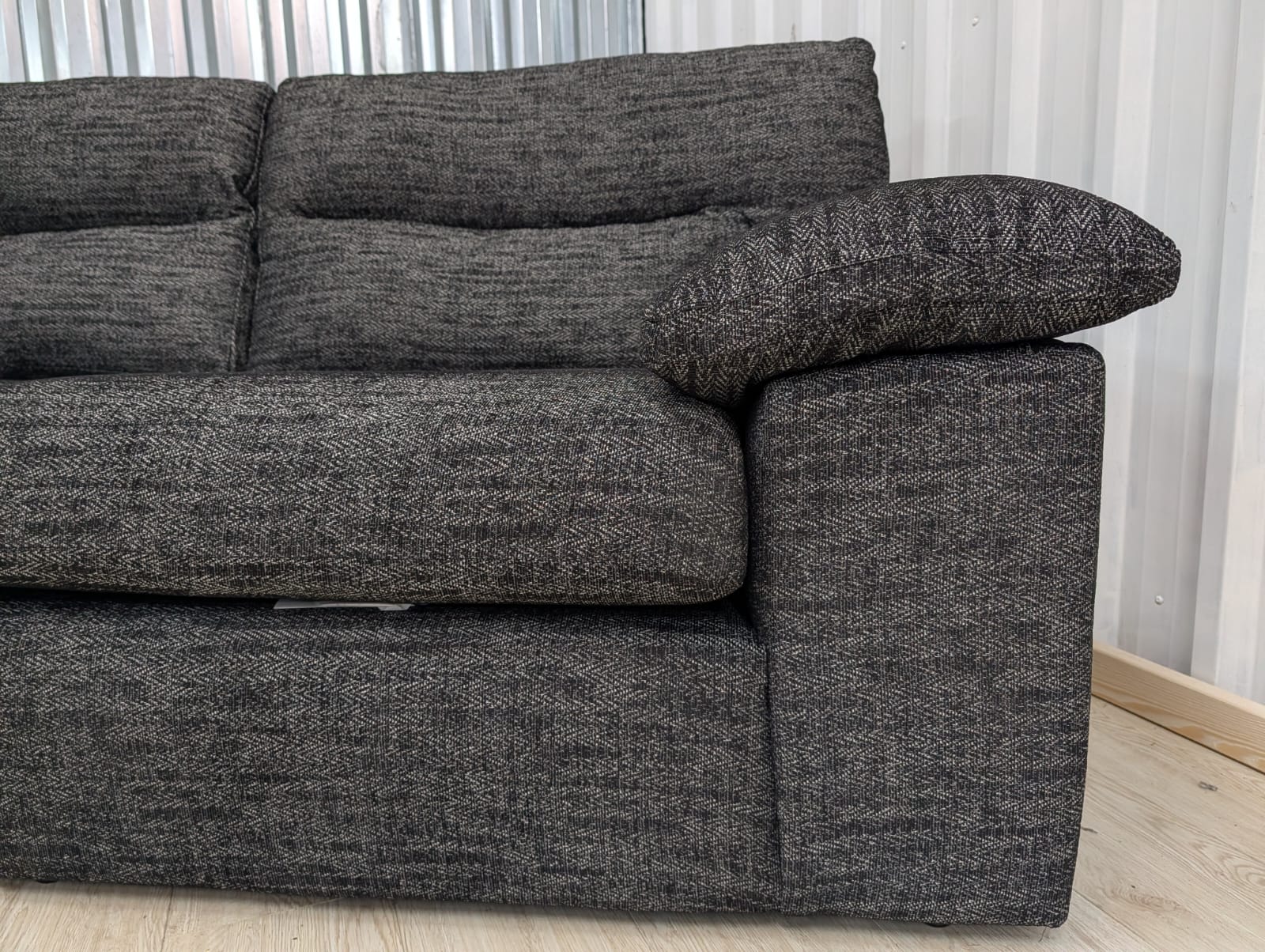 Oak Furniture Land Morgan Cupid Charcoal 2 Seater