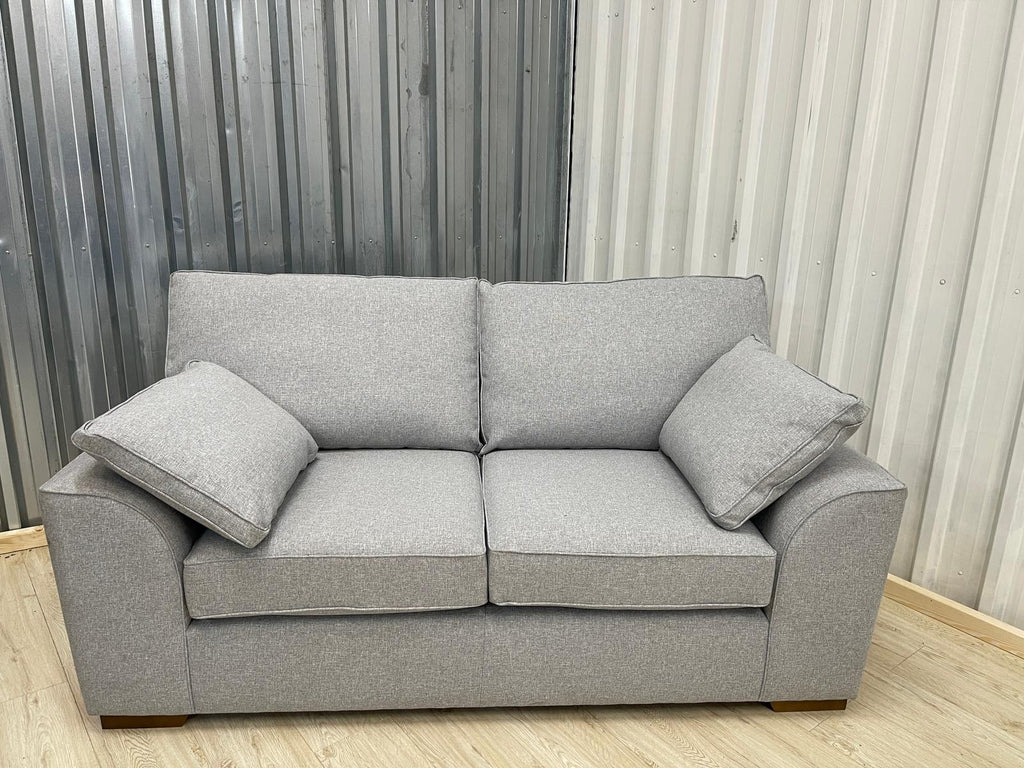 Next Stamford Tweedy Blend Light Silver 2 Seater
