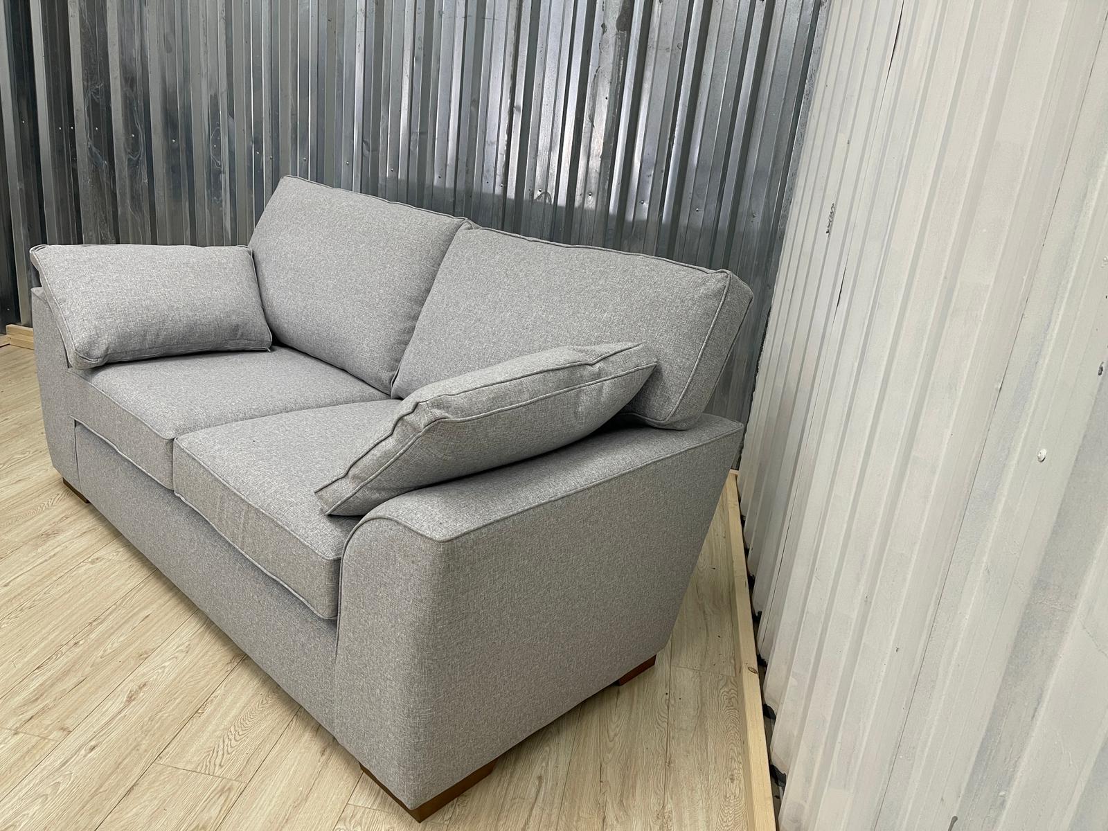 Next Stamford Tweedy Blend Light Silver 2 Seater