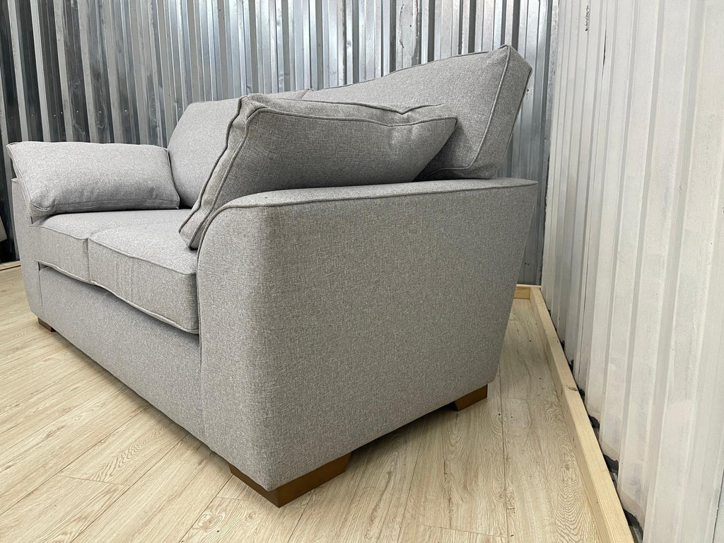 Next Stamford Tweedy Blend Light Silver 2 Seater