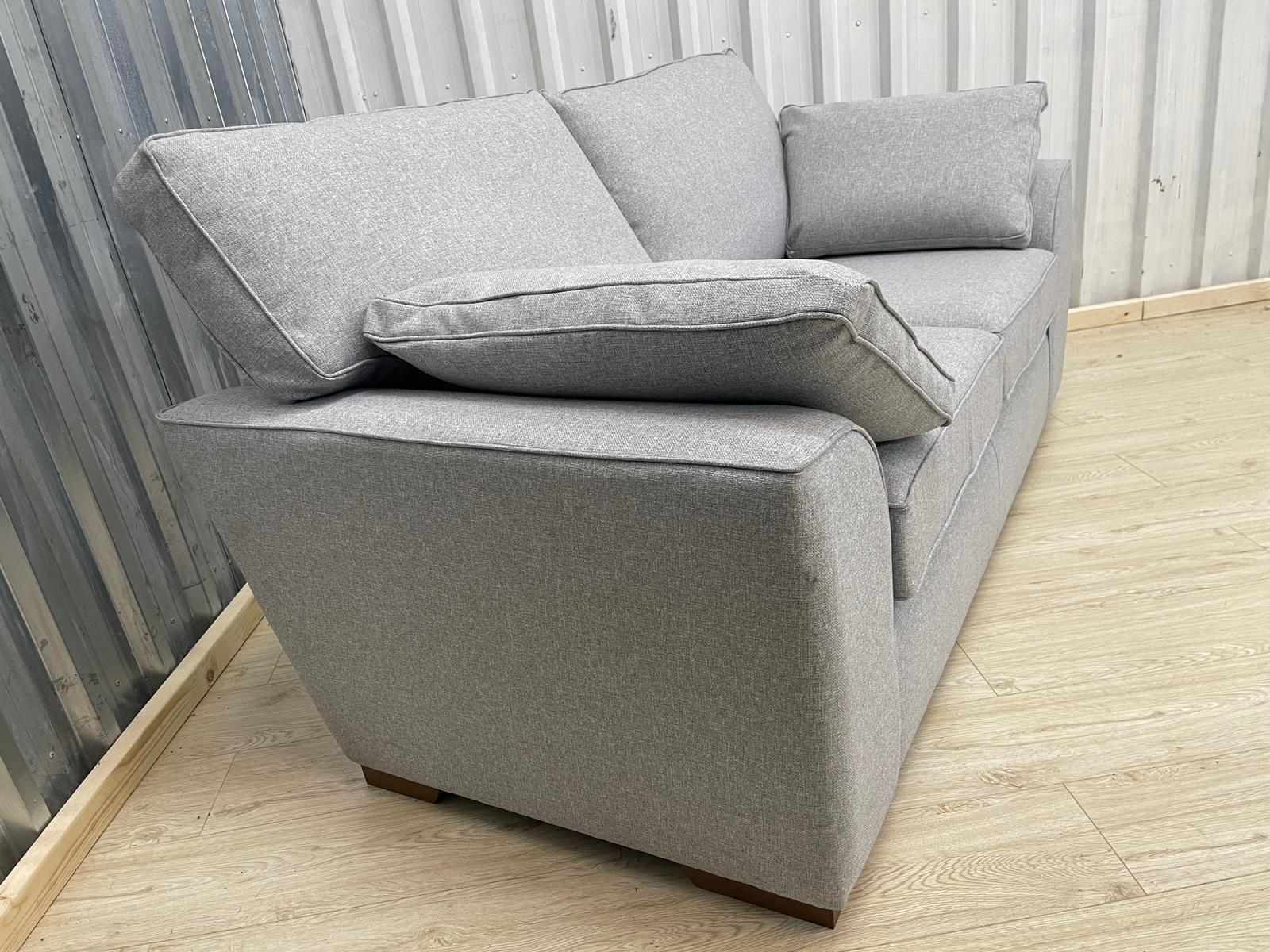 Next Stamford Tweedy Blend Light Silver 2 Seater