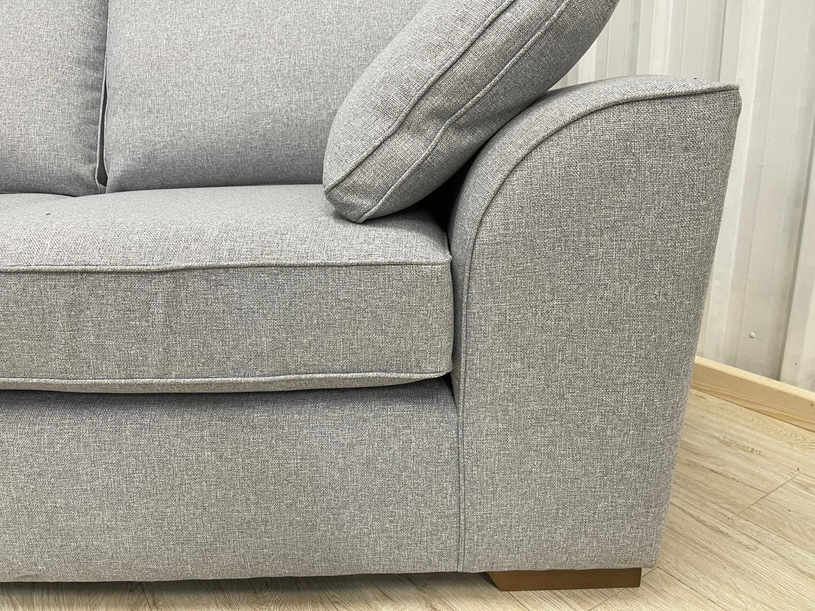 Next Stamford Tweedy Blend Light Silver 2 Seater