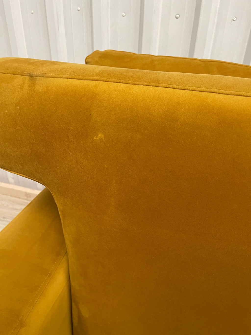 Lounge & Co Romily Yellow Velvet 4 Seater