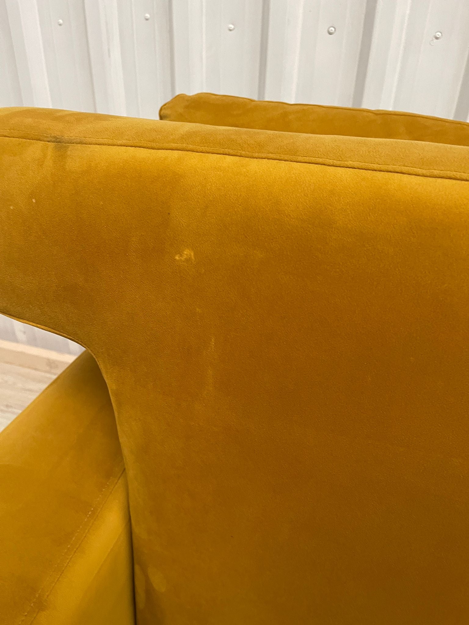 Lounge & Co Romily Yellow Velvet 4 Seater