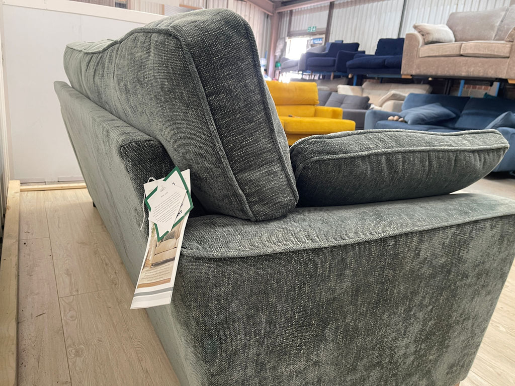 Next Stamford Chunky Chenille Light Teal Green 3 Seater