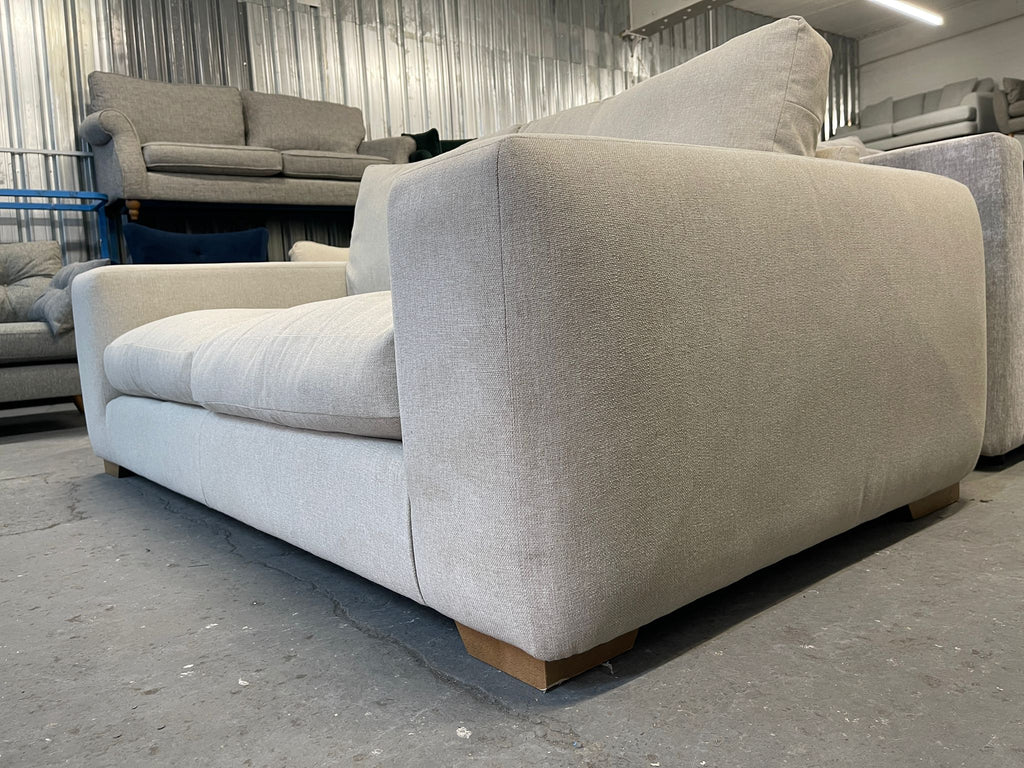 Next Houghton Tweedy Blend Oyster 3 Seater Small Sofa