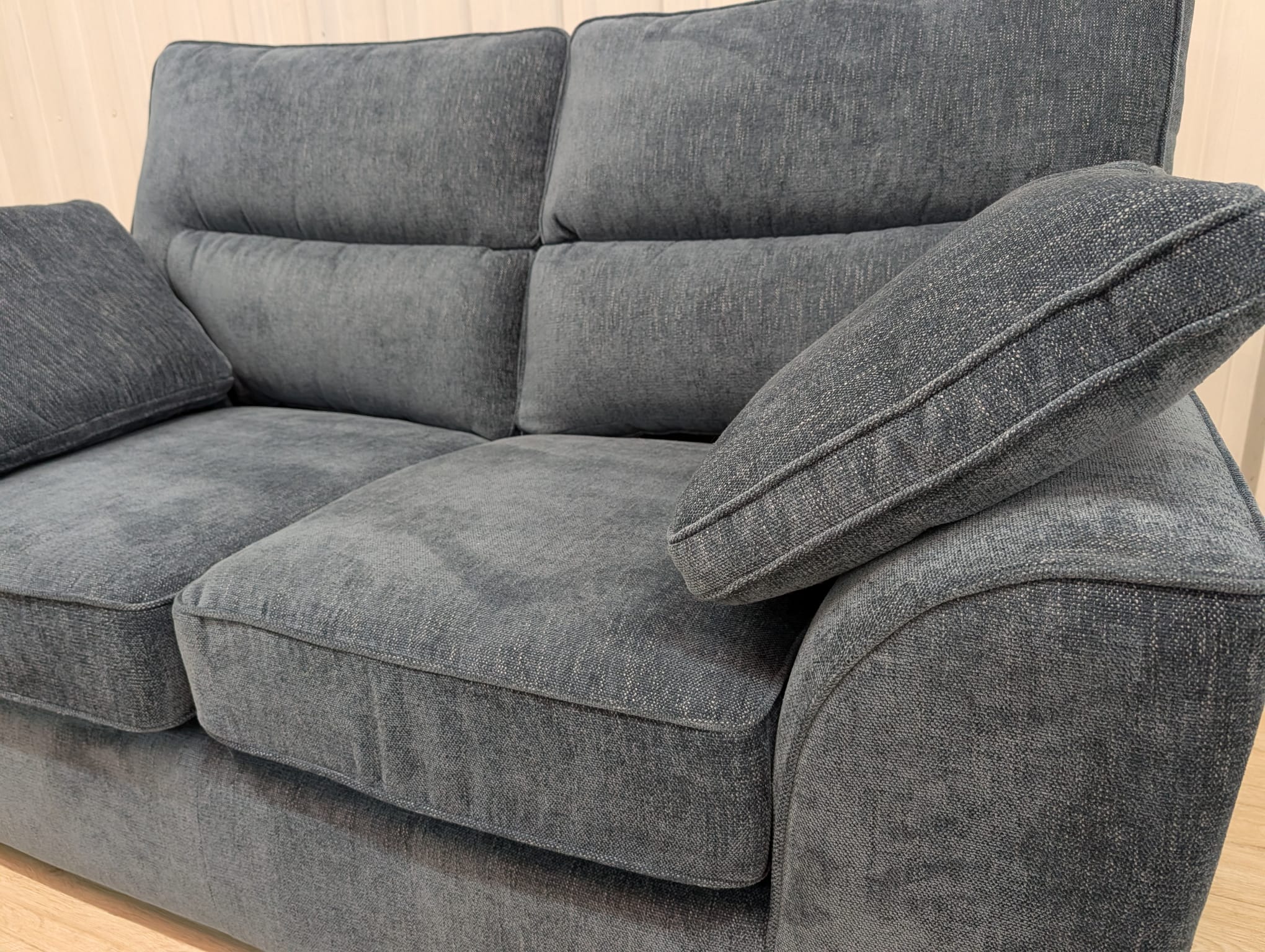 Next Stamford High Back Cotswold Chenille Dark Blue 2 Seater
