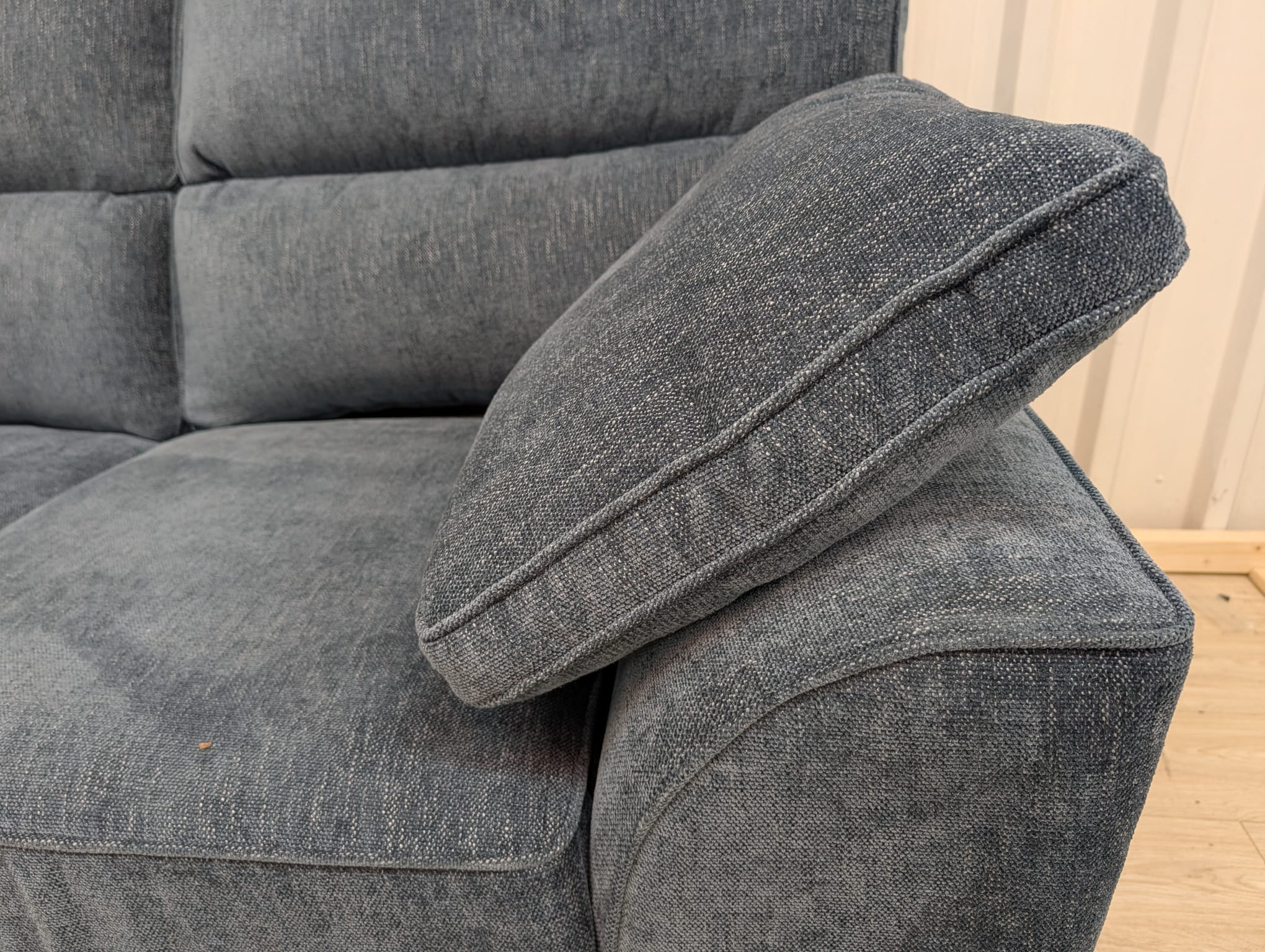 Next Stamford High Back Cotswold Chenille Dark Blue 2 Seater