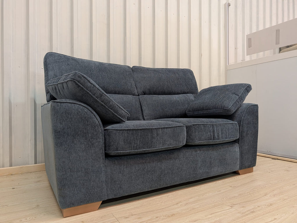 Next Stamford High Back Cotswold Chenille Dark Blue 2 Seater