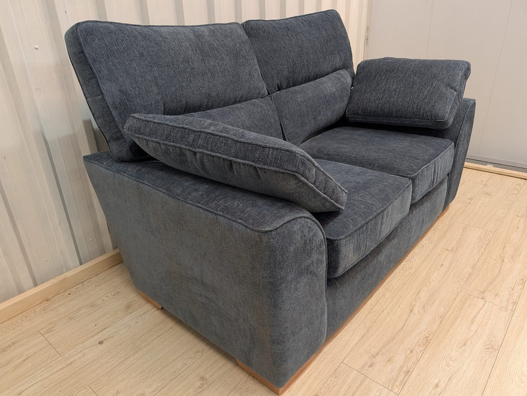 Next Stamford High Back Cotswold Chenille Dark Blue 2 Seater