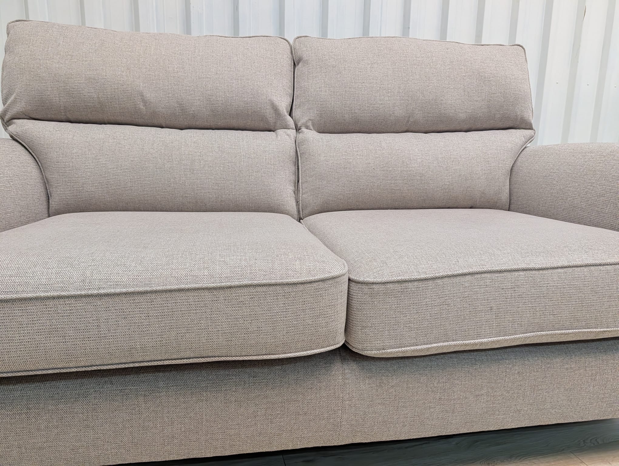 Next Ashford Highback Chunky Weave Mid Natural 2 Seater