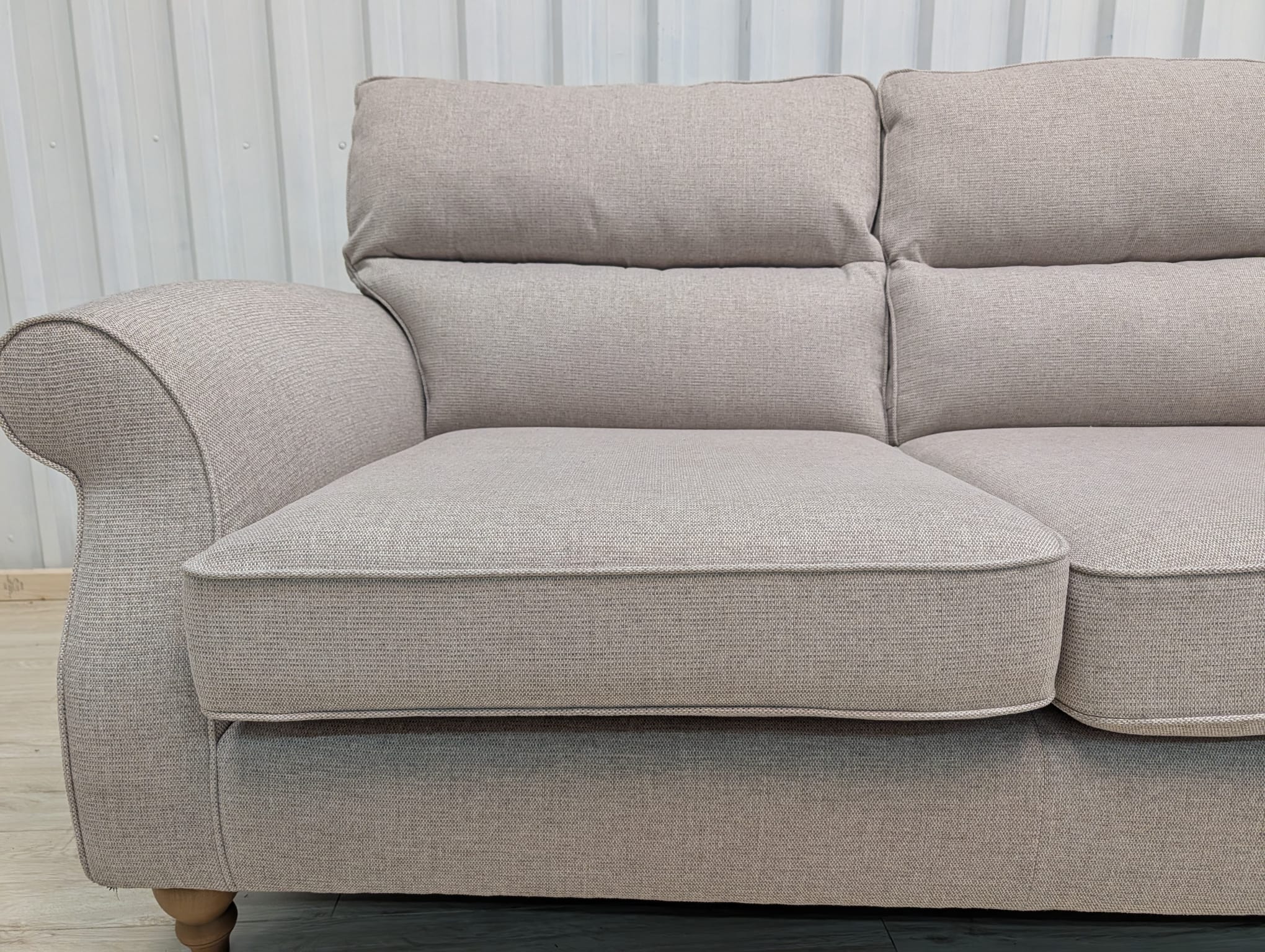 Next Ashford Highback Chunky Weave Mid Natural 2 Seater