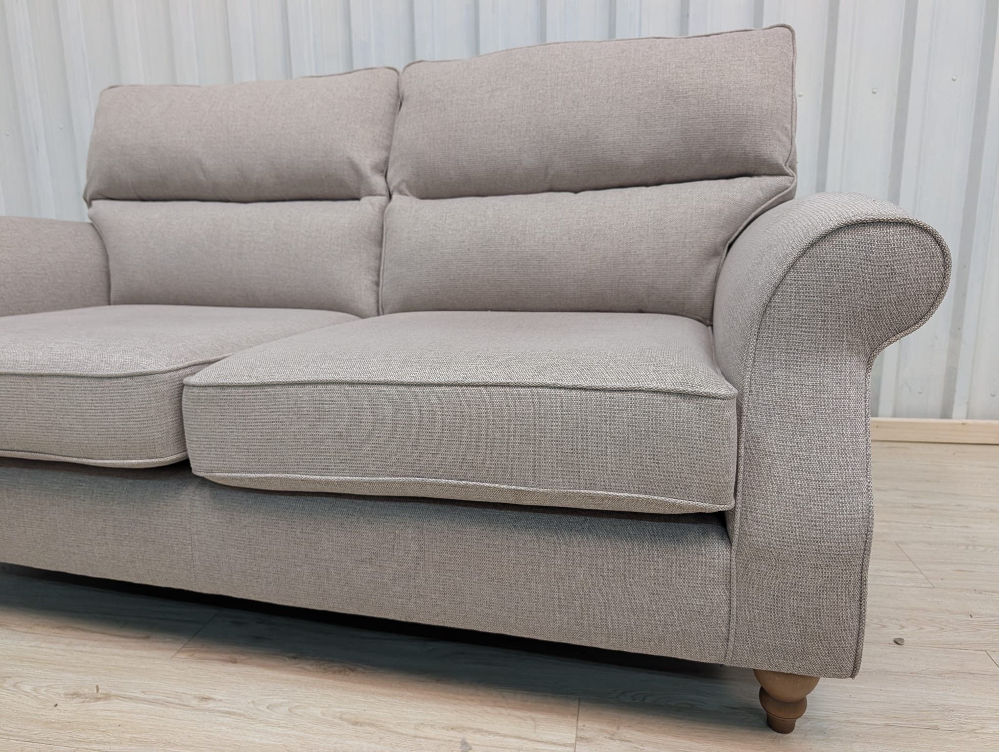 Next Ashford Highback Chunky Weave Mid Natural 2 Seater
