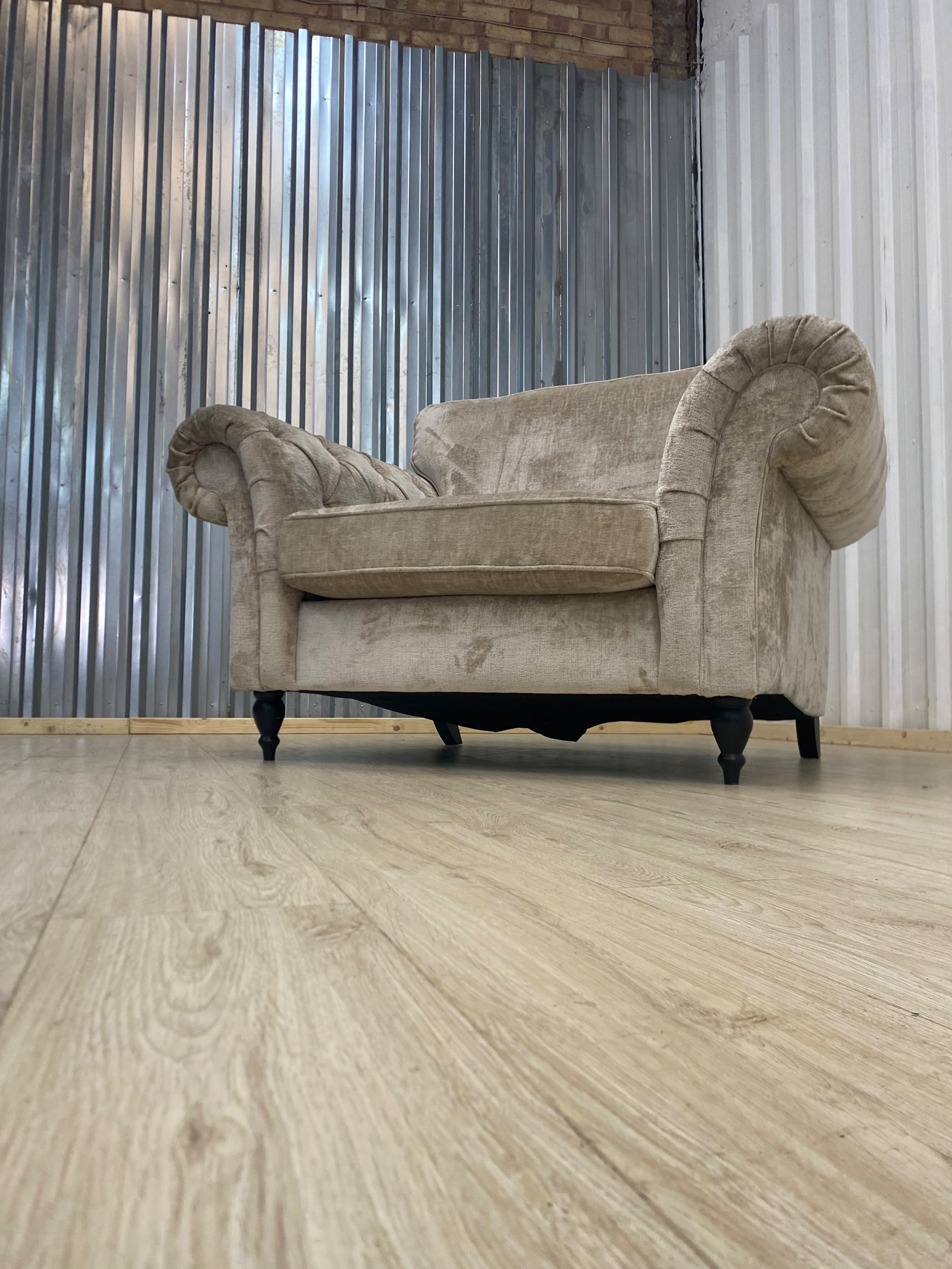 Next Gosford High Back Cuddle Cotswold Chenille Light Natural