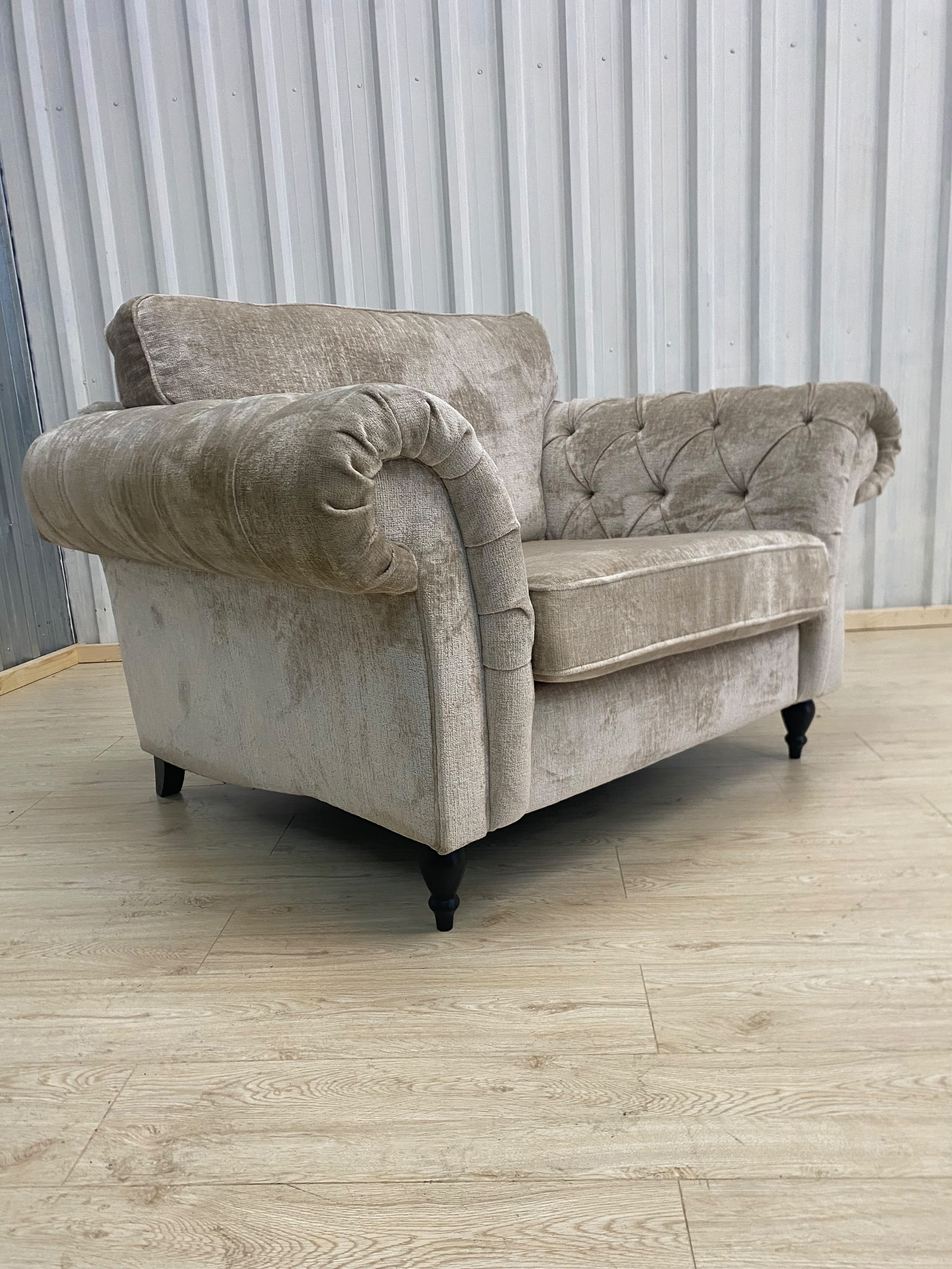 Next Gosford High Back Cuddle Cotswold Chenille Light Natural