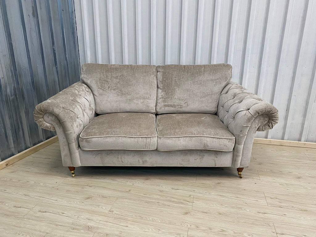 Next Gosford High Back 3 Seater Cotswold Chenille Light Natural
