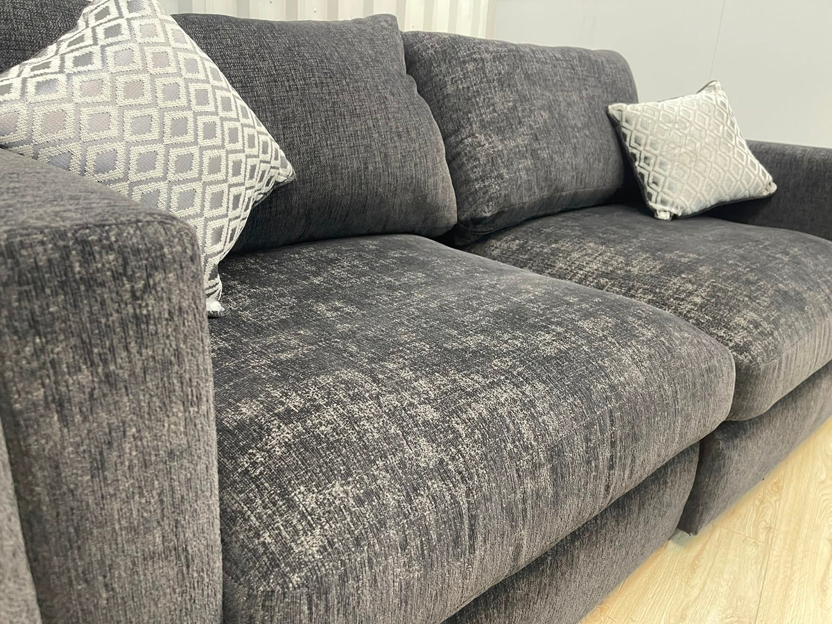 Oak Furniture Land Malvern Charcoal Cupid 2 Seater Set