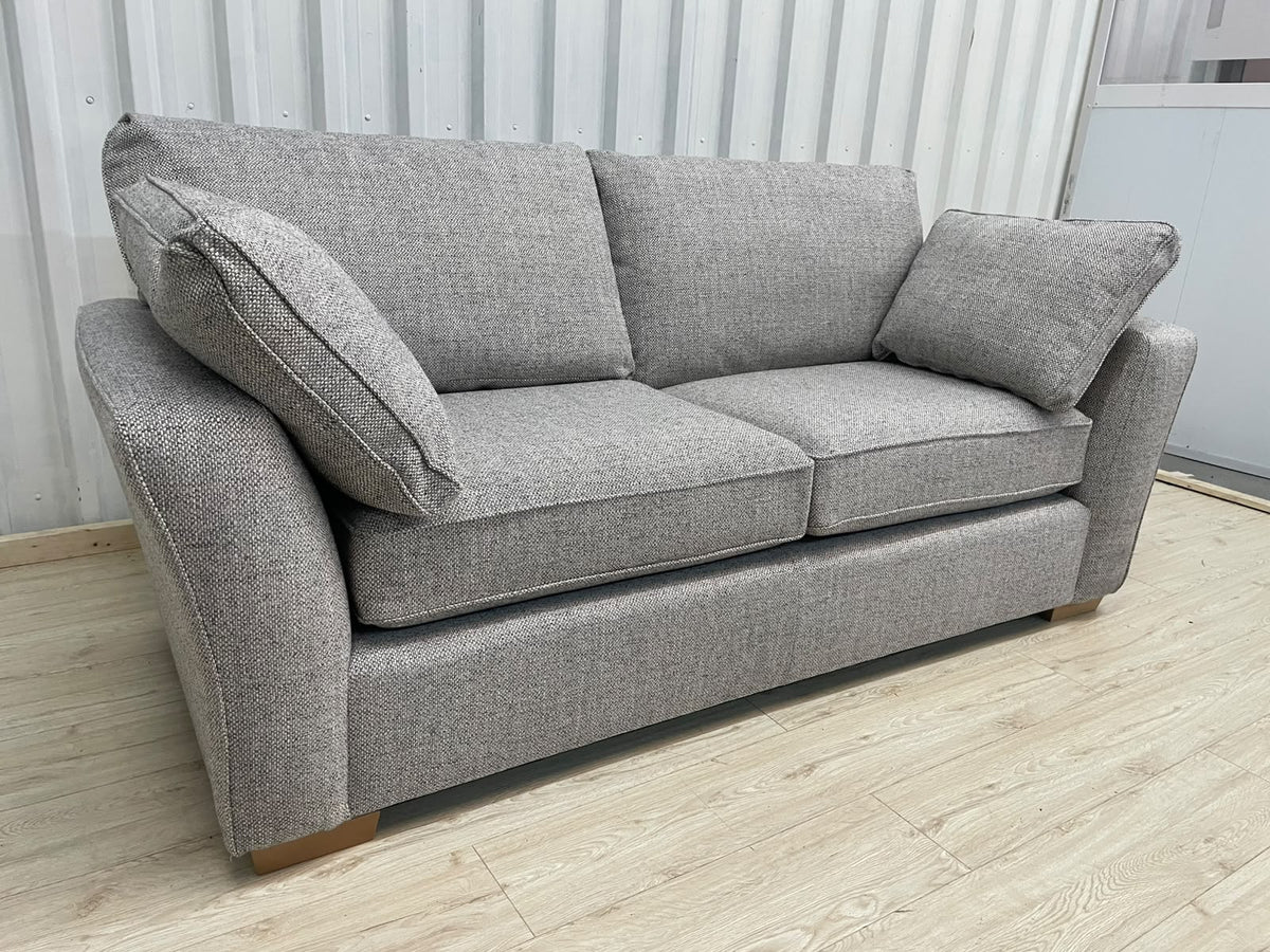 Next Heath Chunky Weave Mid Grey Small 3 Seater Sofa