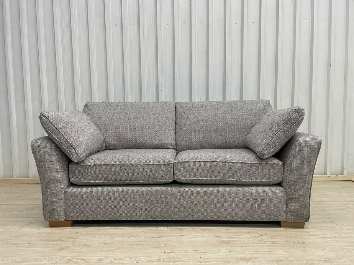 Next Heath Chunky Weave Mid Grey Small 3 Seater Sofa