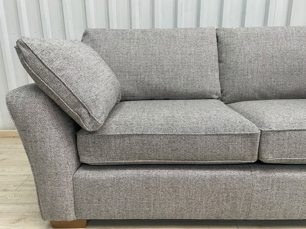 Next Heath Chunky Weave Mid Grey Small 3 Seater Sofa
