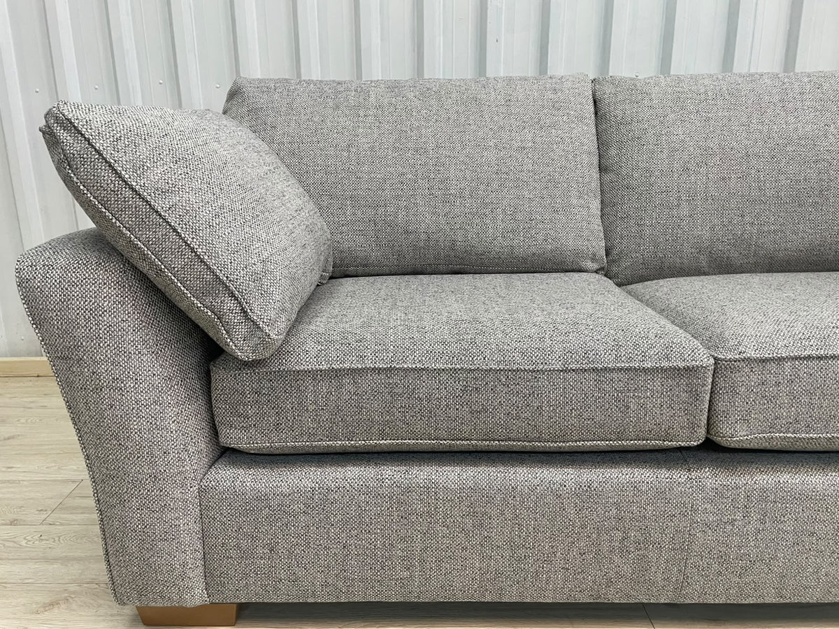 Next Heath Chunky Weave Mid Grey Small 3 Seater Sofa
