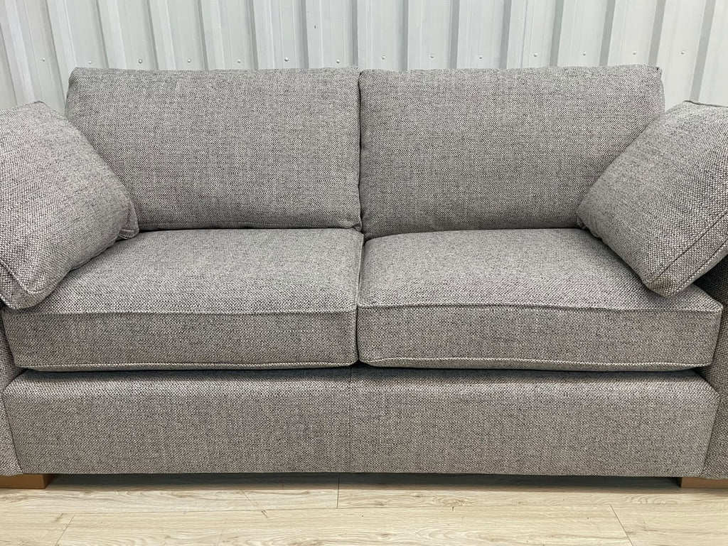 Next Heath Chunky Weave Mid Grey Small 3 Seater Sofa
