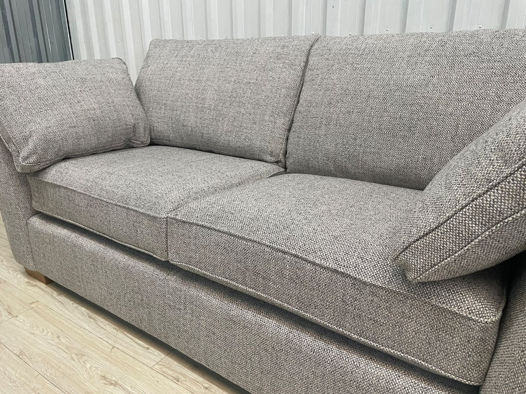 Next Heath Chunky Weave Mid Grey Small 3 Seater Sofa