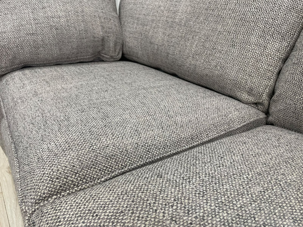 Next Heath Chunky Weave Mid Grey Small 3 Seater Sofa