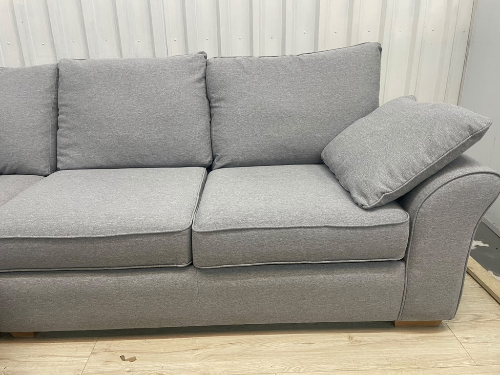 Next Garda Grey Left Hand Facing Corner Sofa with Double Storage