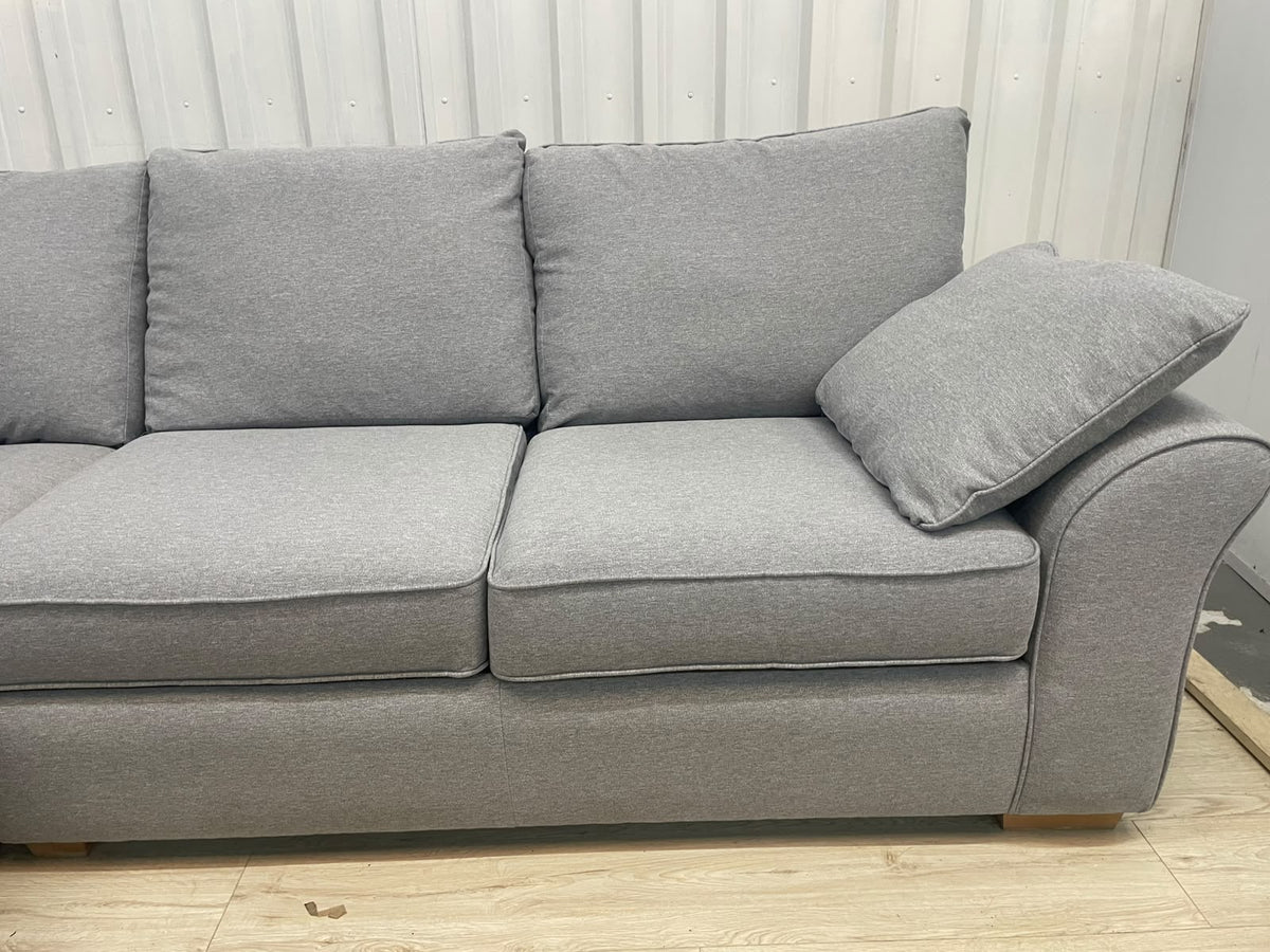 Next Garda Grey Left Hand Facing Corner Sofa with Double Storage