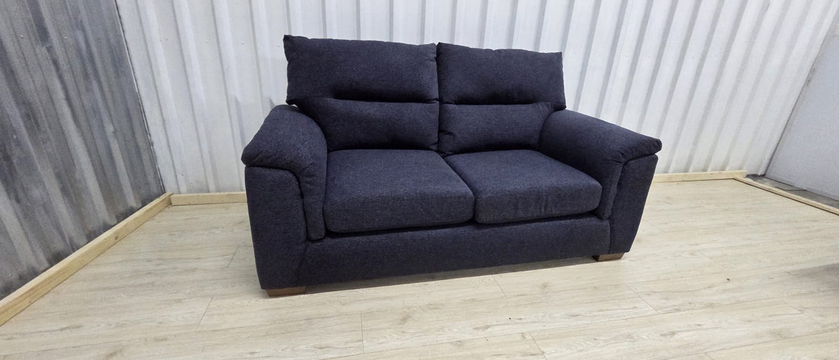 Next Hayden Navy Tweedy Chenille 2 Seater Small Sofa