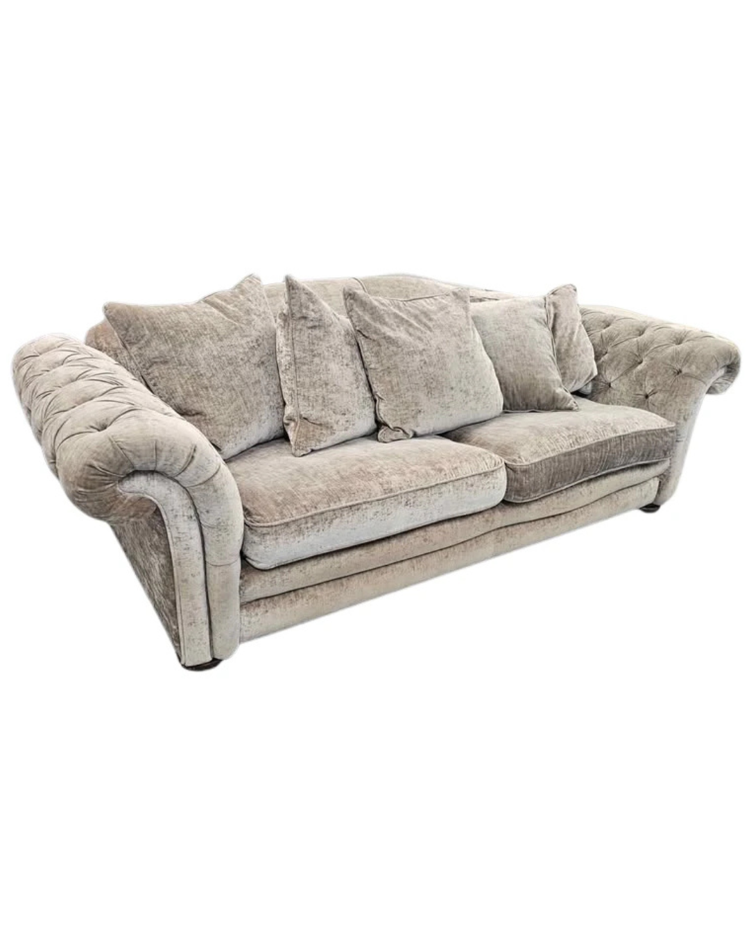 DFS Lochleven 4 Seater in a Mink Chenille Opulent Velvet