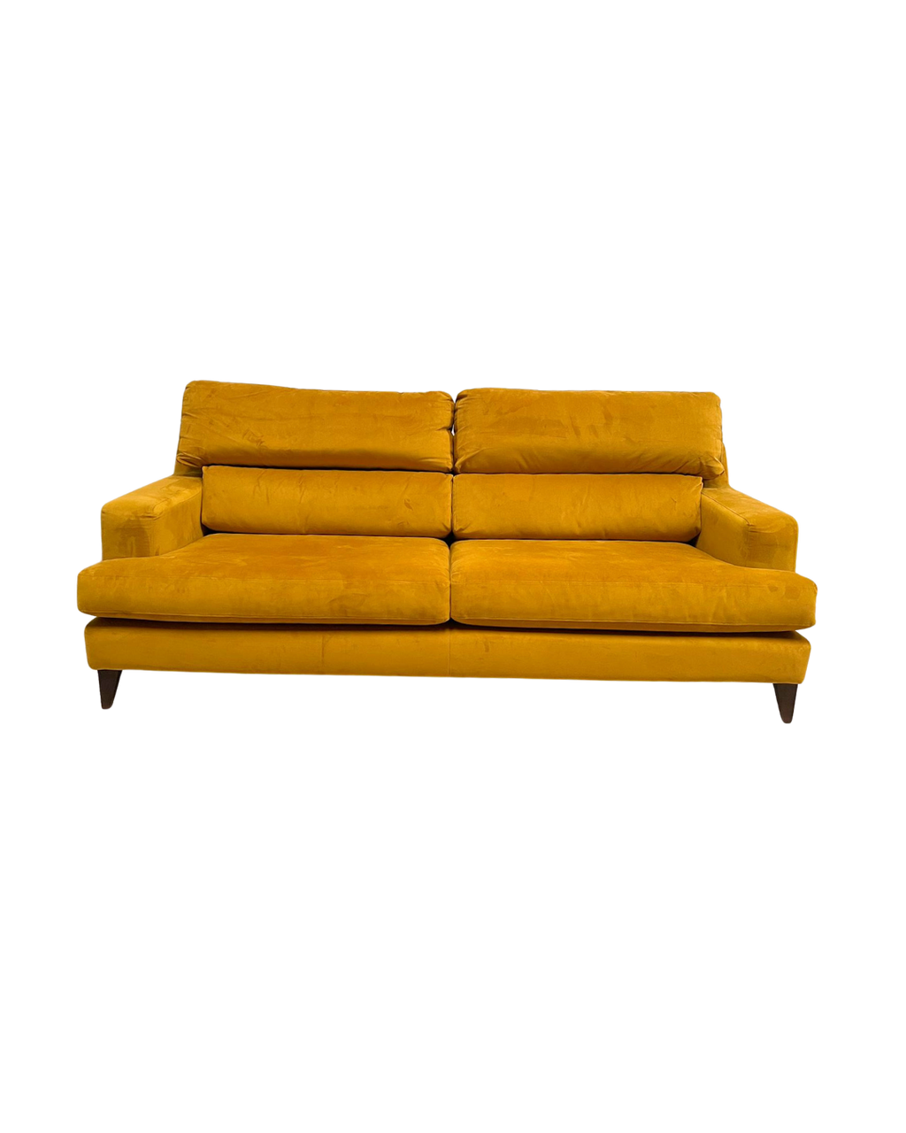 Lounge & Co Romily Yellow Velvet 4 Seater