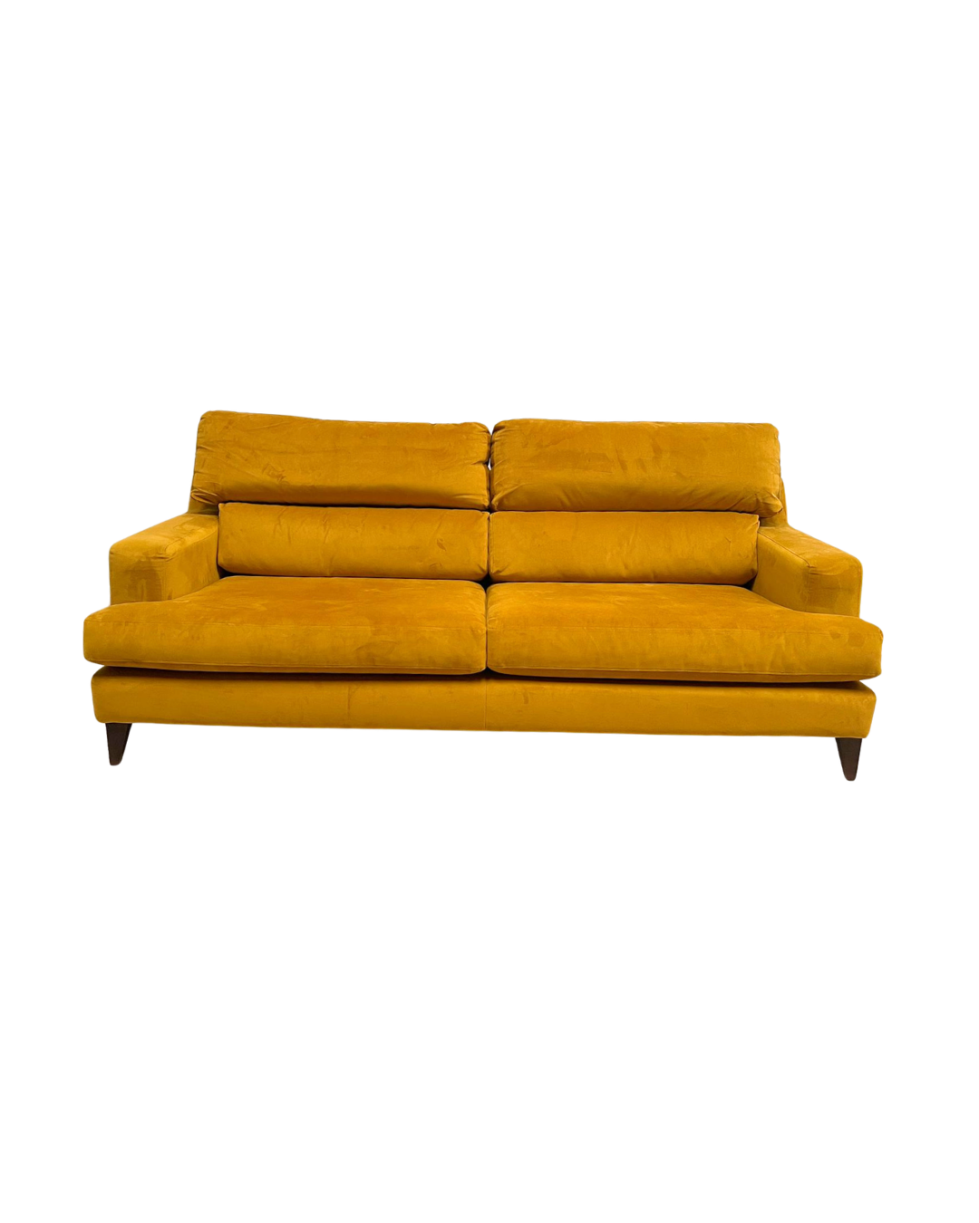 Lounge & Co Romily Yellow Velvet 4 Seater