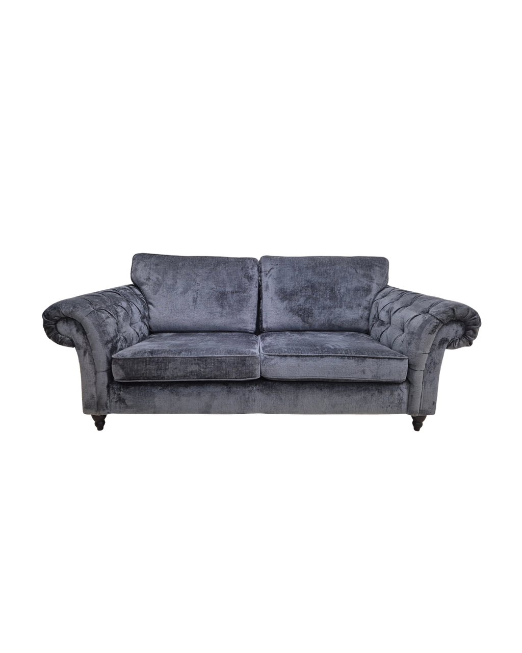 Next Gosford II Deep Sit Boucle Chenille Dark Slate Small 3 Seater