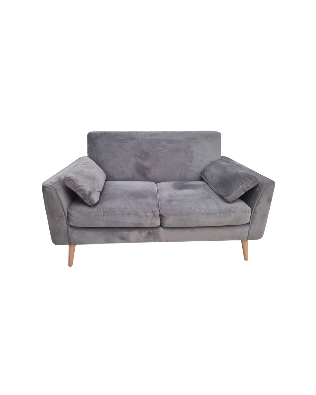 Next Mila Grey Velvet 2 seater