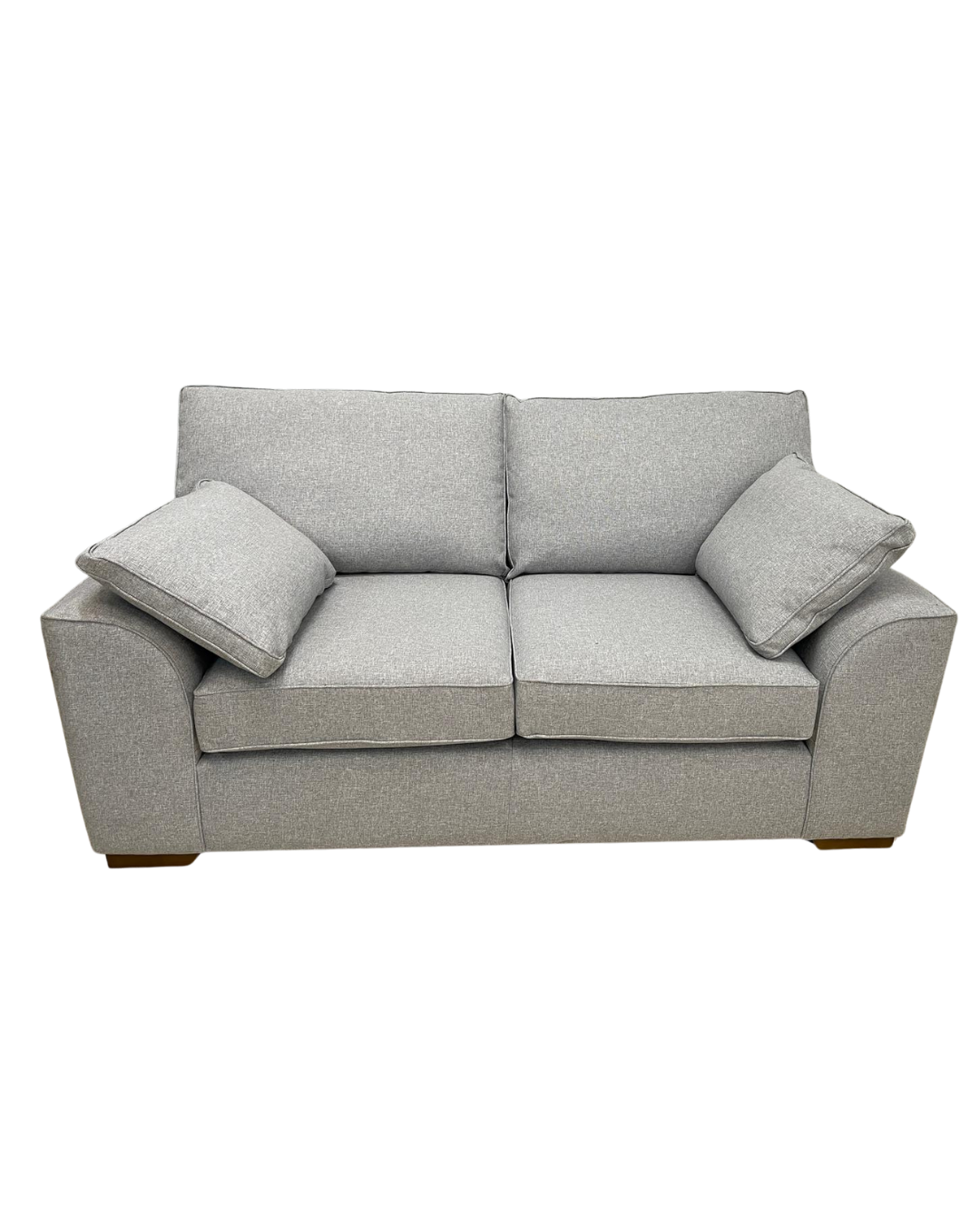 Next Stamford Tweedy Blend Light Silver 2 Seater