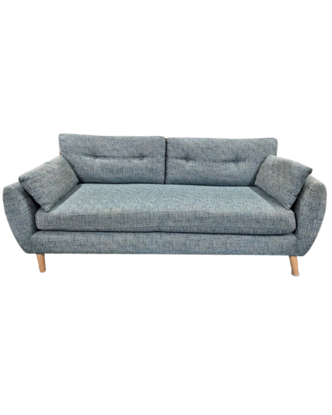 Next Wilson Button Back Teal 3 Seater Sofa