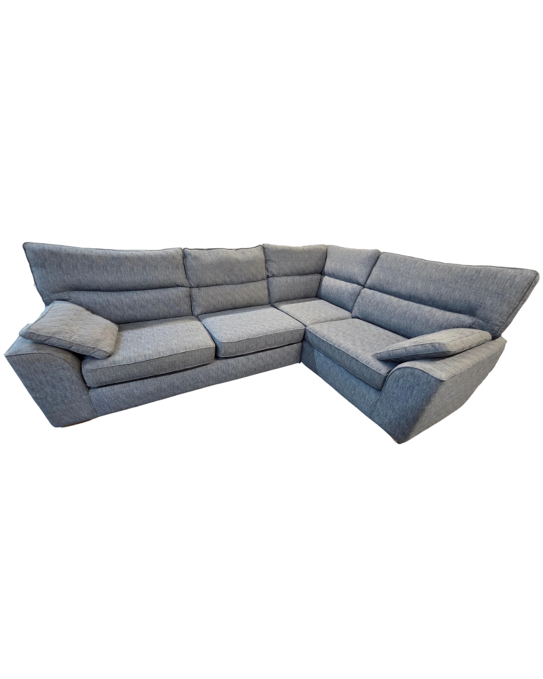 Next Stamford Large Right Hand Facing Corner Sofa – Dark Blue Boucle Weave