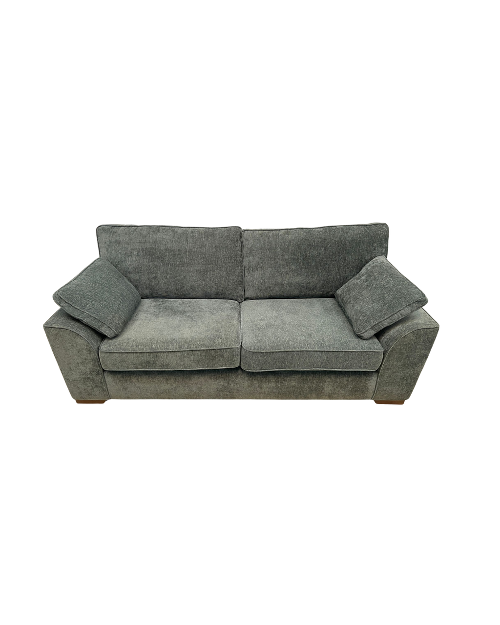 Next Stamford Chunky Chenille Light Teal Green 3 Seater