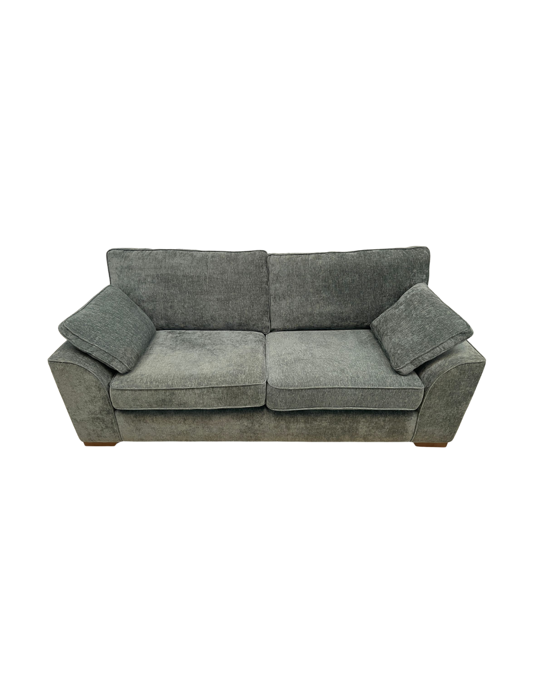 Next Stamford Chunky Chenille Light Teal Green 3 Seater